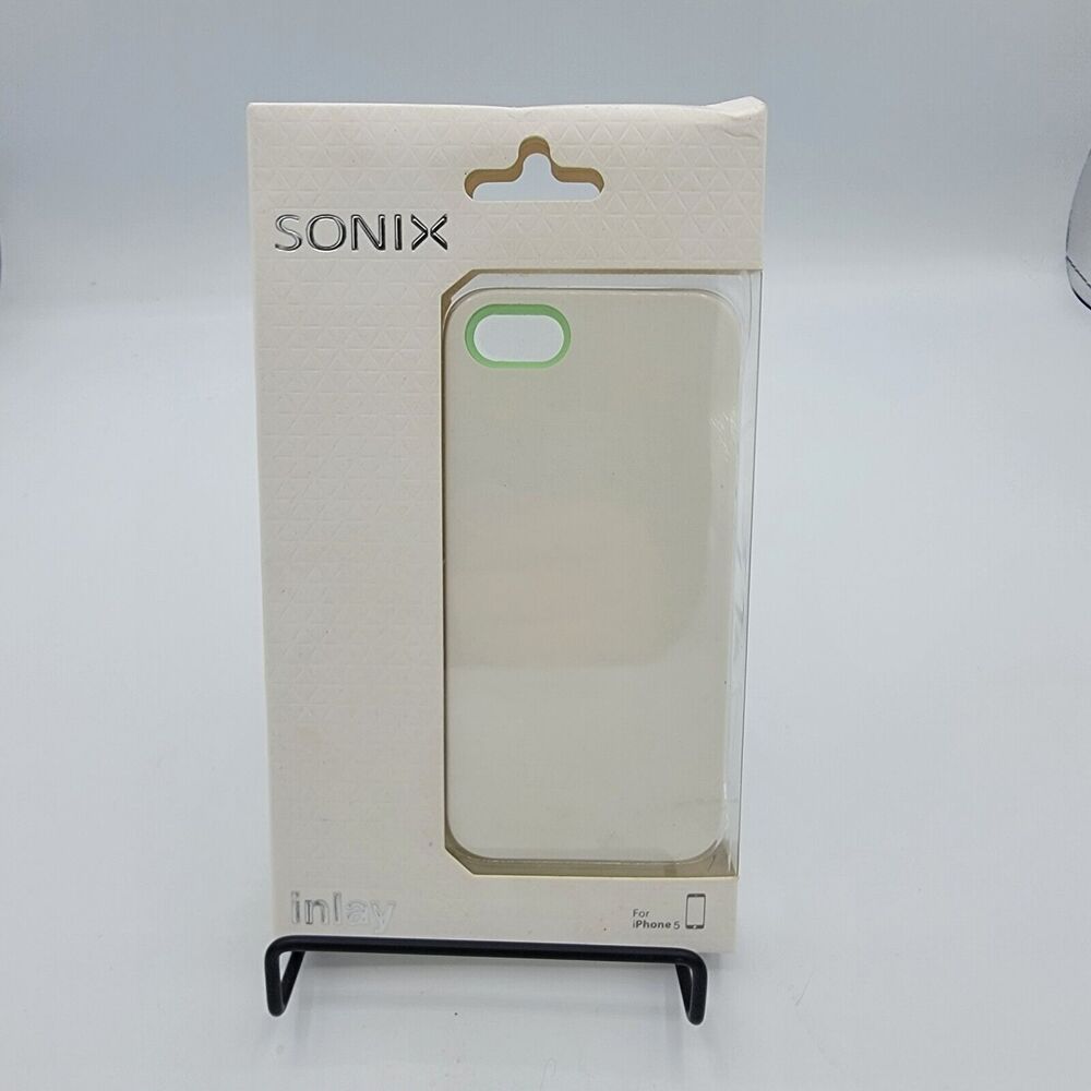 Iphone 5, 5s Sonix Case, New, White And Teal, hard outside soft rubber inside